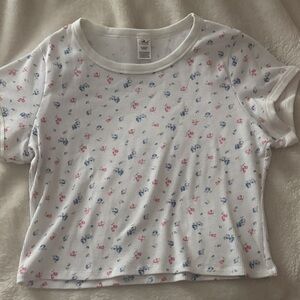 Pink X Frankie’s Bikinis Cropped Tee